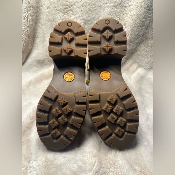 Timberland Kori Park Womens Size 7 Wheat Nubuck Suede Leather 6in Lace Up Heel - Picture 6 of 7